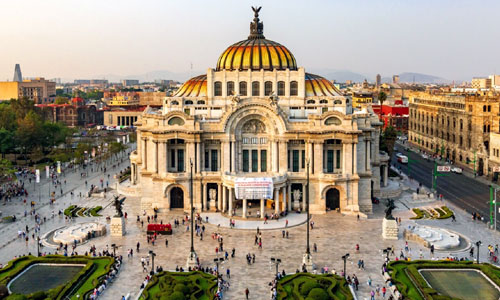 Mexico City historic plaza